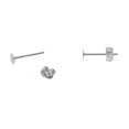 thumbnail image 3 of jifeng 100 Pairs Wholesale Iron Earring Posts And Backs For DIY Earring Making -, 3 of 9