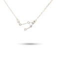 thumbnail image 2 of pitrice Ins Constellations Theme Friendship Necklace Rhinestone Comfortable Delicate with Display Card Pendant for Lover Festival Gifts Libra Silver, 2 of 6