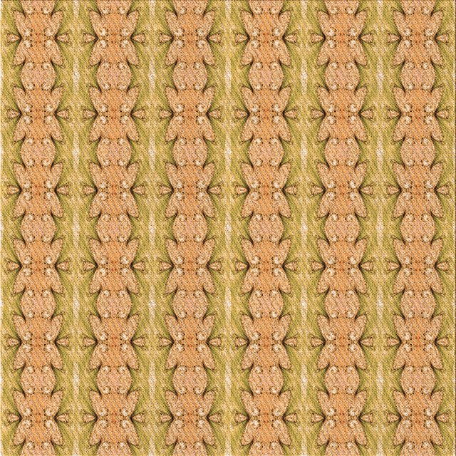 Ahgly Company Tapis d'Intérieur Lavables en Machine, Carrés, Orange Transitionnel, 5' Carré