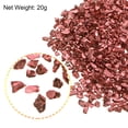 thumbnail image 3 of Unique Bargains Maroon Red Irregular Metallic Chunky Glitter Crushed Glass Chips, 20g, 3 of 5
