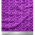 thumbnail image 1 of Soimoi Purple Cotton Poplin Fabric Triangle Geometric Print Sewing Fabric Yard 56 Inch Wide, 1 of 3