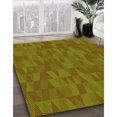 thumbnail image 3 of Ahgly Company Tapis d'Intérieur Lavable en Machine Carré Transitionnel Brun Bronze Foncé, 6 Pieds Carré, 3 of 7
