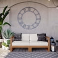 thumbnail image 4 of Modway Upland Causeuse de Patio en Bois de Teck Massif 2 Pcs, Naturel et Blanc, 4 of 11