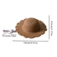 thumbnail image 3 of Pet Mini Sun Hat Straw Hat For Cats Dogs Sun Protection Breathable Adjustable Gentle Chin Strap For Small Pets Beach Trips Backyard Play Park Visits Photoshoots Birthdays Gifts For Pet Lovers, 3 of 9