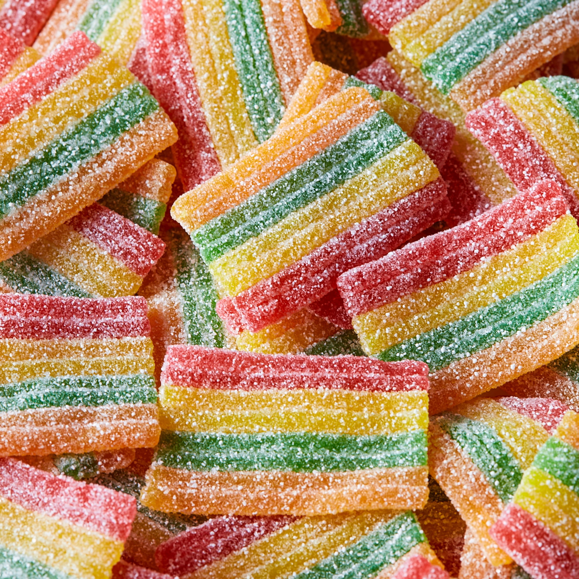 Bonbons gélifiés acidulés Bandes arc-en-ciel Z!NG Haribo 170g, sans colorants artificiels