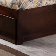 thumbnail image 4 of Mission Full Wood Platform Bed with Footboard and Storage Drawers in Walnut, 4 of 11