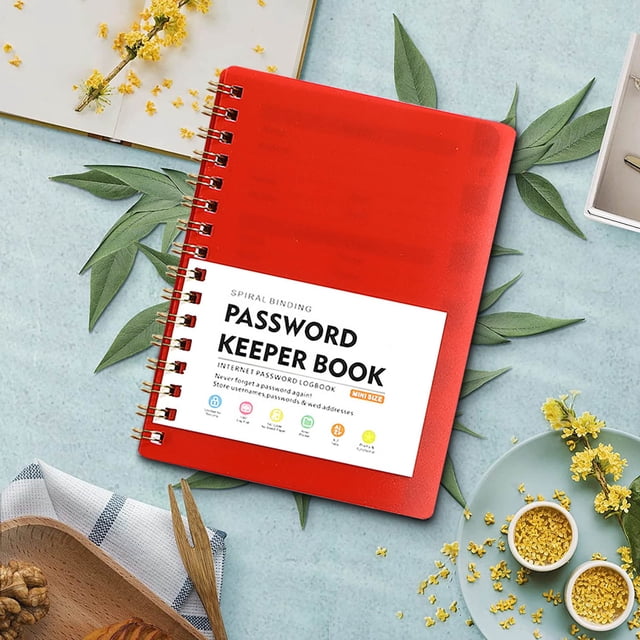 Mini Size Password Book A6 Loose Leaf Notebook With Thickened Skin Feel Student Notebook