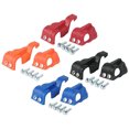 thumbnail image 4 of Youkk 2 Pcs Protection de Fourche en Plastique pour Moto avec Vis Incluses Mode Bleu 1Set, 4 of 6