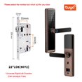 thumbnail image 1 of Biometric Fingerprint Door Lock DB20 Black Smart Lock Tuya App Remote Unlocking Keyless Lock Electronic Door Lock ,More Secure, 1 of 4