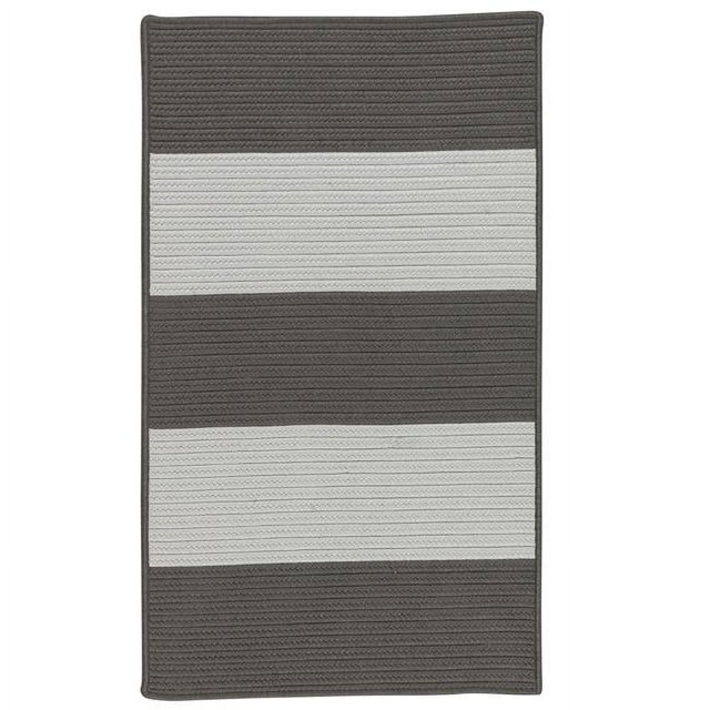 Colonial Mills Tapis NW16R024X048S Newport Texturé Rayé Rectangulaire Tressé Gris - 2 x 4 Pi.