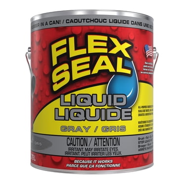 Flex Seal Liquid, Rubber Sealant Coating, Gray, 1-gal