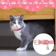 thumbnail image 4 of Jinsinto Collier pour Chat en Strass avec Clochettes, Cristaux Colorés et Brillants, Colliers Ajustables, Chiots (Rose, Taille TP), 4 of 5