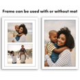thumbnail image 4 of Americanflat 8x10 Double Picture Frame with Shatter-Resistant Glass - Fits Two 8x10 Photos or use as One 12x18 Poster Frame - Signature Collection - Collage Frames for Wall Display - White, 4 of 5