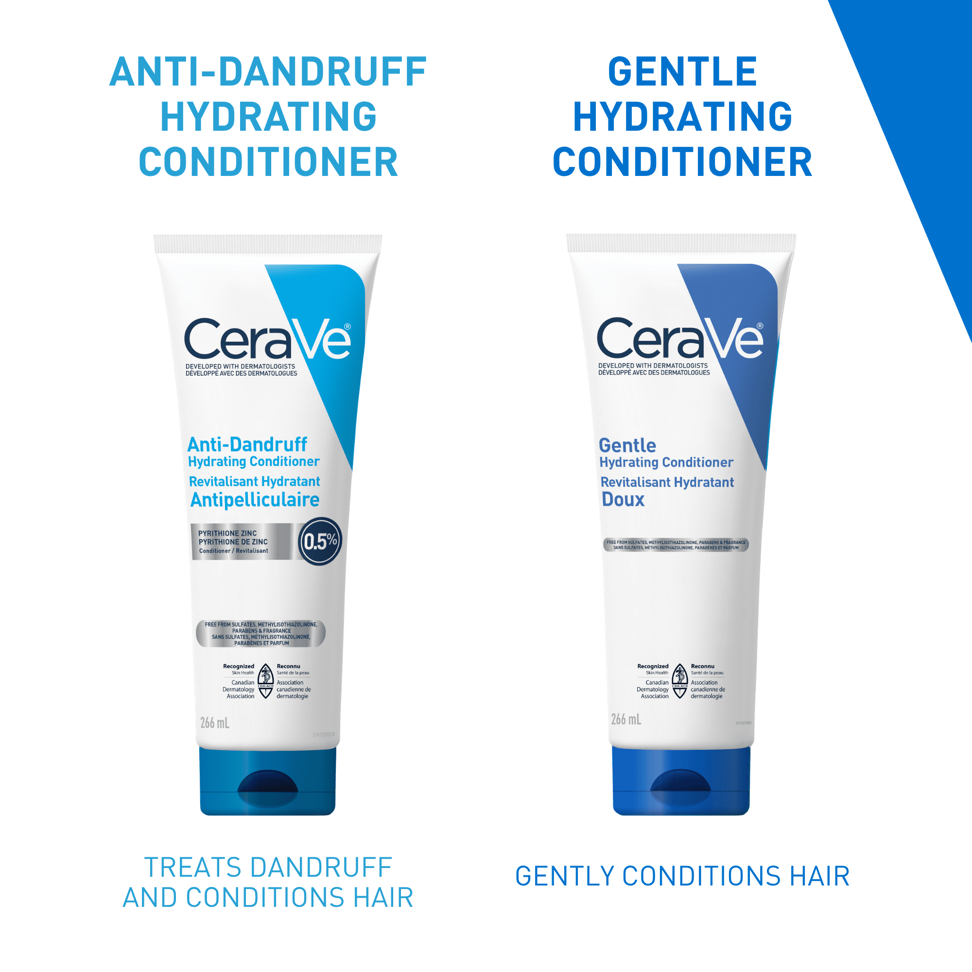 CeraVe Anti-Dandruff Hydrating Conditioner, Clinically Tested Conditioner with 0.5% Pyrithione Zinc, 266mL