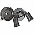 thumbnail image 3 of Hubbell Electrical LCR23N2-BR Round Double Floodlight Holder Kit- Bronze, 3 of 3