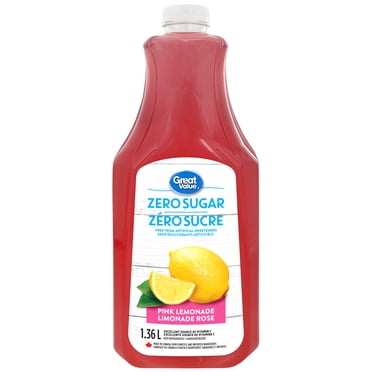 Limonade rose Zéro sucre Great Value