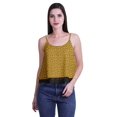 thumbnail image 4 of Moomaya Haut Court à Bretelles Spaghetti Imprimé pour Femmes Cami Tops d'Été, 4 of 5