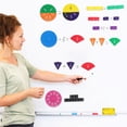 thumbnail image 3 of HLONK Magnetic Fraction Presenter Math Tiles Games Ceramic Bars Education Toys Manipulatives, 3 of 6