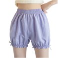 thumbnail image 2 of LOVZFMLL Women's Leggings High Rlasticity Large Size Half Pants Slim Fitting Leggings Purple L, 2 of 7