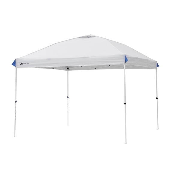 Refurbished Ozark Trail 10' x 10' Straight Leg Instant Canopy, 100 Sq Ft, Gray - UV 50+ Protection