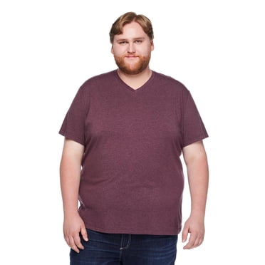 T-shirt extensible à encolure en V George Plus pour hommes