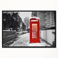 thumbnail image 1 of Design Art Red London Telephone Booth Framed Canvas Art Print, 1 of 5