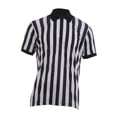 thumbnail image 1 of TISHITA Mens Striped Referee Shirt Breathable Summer Top for Fishing Travel Football L, 1 of 8