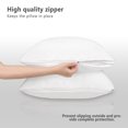 thumbnail image 4 of 3D Air Fabric Waterproof Pillow Protectors with Zipper, Pillow Covers Set of 2 Zippered Pillow Case Pillow Encasement Soft Breathable ( Standard, Line), 4 of 7