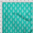 thumbnail image 4 of oneOone Rayon Turquoise Blue Fabric Block Fabric For Sewing Printed Craft Fabric By The Yard 56 Inch Wide-7Q, 4 of 5