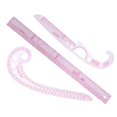thumbnail image 2 of Règle de Courbe Française Règle de Courbe Tailleurs Règle Outils de Couture pour Créateur de Motifs 3 Pcs, 2 of 8