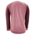 thumbnail image 5 of yoeyez Tunique en Tricot pour Femmes, Chandails à Manches Torsadées Patchwork, Col Ras du Cou Raglan, Chemises à Manches Longues, Hauts Mode Automne 2024, Rose, G, 5 of 5