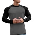 thumbnail image 4 of RXIRUCGD Pull Décontracté Mode pour Hommes Couleur Unie Manches Longues Col Rond, Noir, Taille : m, 4 of 5
