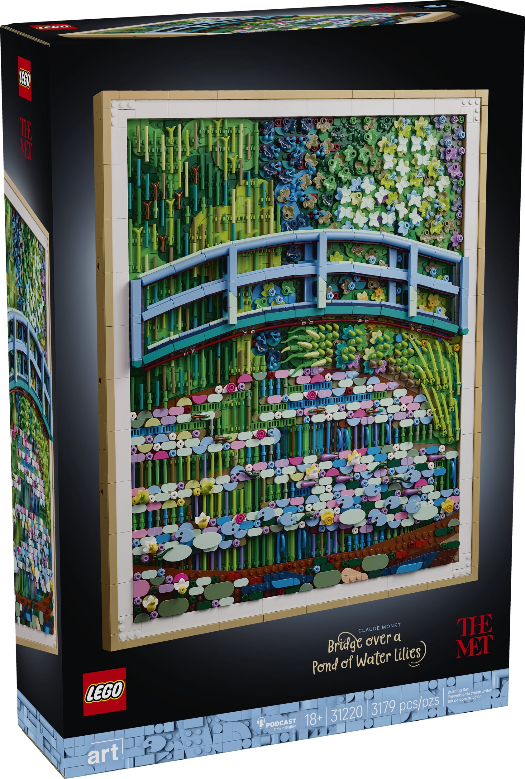 LEGO Art Claude Monet – Le Bassin aux Nymphéas, Harmonie Verte 31220