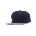 thumbnail image 1 of Top Headwear Flat Bill Adjustable Snapback Cap - Navy/Grey, 1 of 2