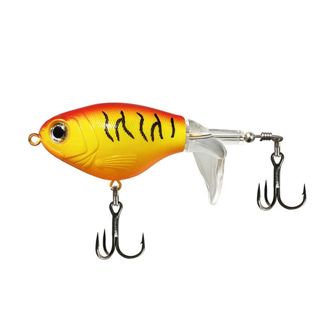 Realistic Fishing Lure with Propeller Tail, Spinnerbait for Lake and River