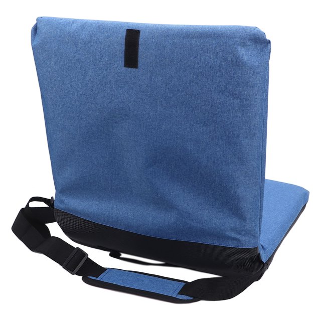 Chaise de Gradins Portable, Coussin de Gradins en Tuyau d'Acier Confortable avec Dossier Antidérapant pour le Camping