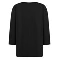 thumbnail image 5 of Timegard Tops for Women Long Sleeve Notched V-Neck Button Shirts Solid Color Fall Casual Loose Comfy Tops, 5 of 5