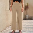 thumbnail image 2 of Birdeem Pantalon Grand Décontracté Mode Printemps et Été pour Femmes Couleur Unie Respirant Extensible Extérieur, 2 of 6
