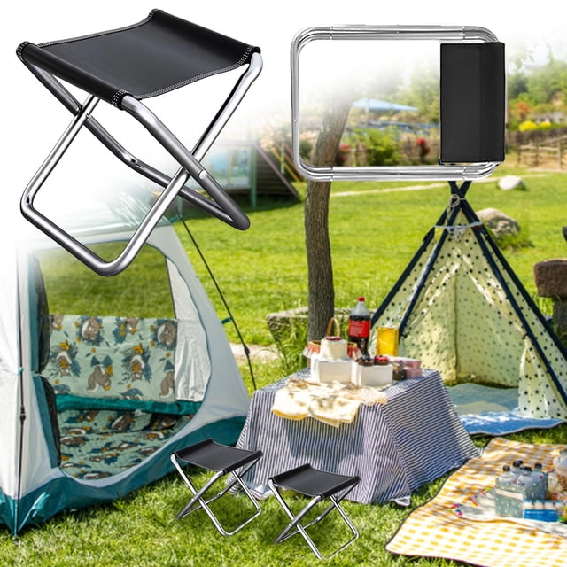 ddioayh Liquidation Chaise Pliante Portable d'Extérieur, Préparation, Tabouret de Pêche, Cheval de Camping de Voyage, Solide et Léger en Ligne