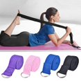 thumbnail image 3 of Cotton Yoga Stretch Strap Training Belt Leg Fitness Exercise Gym> B8V2, 3 of 8