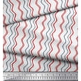 thumbnail image 3 of Soimoi Poly Georgette Fabric Waves Artistic Printed Fabric 1 Yard 52 Inch Wide, 3 of 3