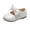 White, variant on Infant Baby Girls Dress Shoes, Toddler Girls Soft Sole Bowknot Flower Shoes Non Slip Princess Wedding Dress Uniform Sneakers Shoes White 2.5-3T