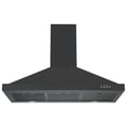 thumbnail image 3 of Ancona Hotte de Cuisinière Pyramidale Murale Convertible 36” 450 CFM en Acier Inoxydable Noir, 3 of 6