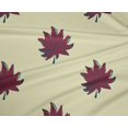 thumbnail image 4 of oneOone Polyester Lycra Fabric Leaves Block Printed Fabric 1 Yard 56 Inch Wide, 4 of 4