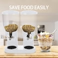 thumbnail image 2 of Food Jar Dispenser Dustproof Good Sealing High Capacity Dry Food Dispenser Cereals Jar Storage Moistureproof Grains Candy Cereal Bucket Dispenser for Kitchen, 2 of 7