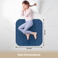thumbnail image 3 of Canadian Linen Alèses pour Chaise d'Incontinence 20 Pouces X 20, Lot de 3 Lavables, Imperméables, Douces, Absorbantes, Réutilisables, Protège-Alèse, Housse de Siège d'Auto, Tapis Pipi, Bleu Marine, 3 of 9