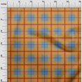 thumbnail image 2 of oneOone Silk Tabby Grayish Blue Fabric Madras Check Craft Projects Decor Fabric Printed By The Yard 42 Inch Wide, 2 of 4