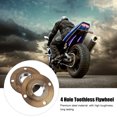 thumbnail image 3 of Roue libre édenté, acier 2 pcs polyvalent à 4 trous voltige édenté pour moto, 3 of 7