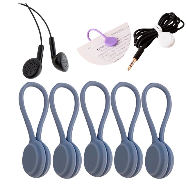 Yhmxh Gifts for Women & Men,Home Essentials Multi Color Ties - Cable Management 5pcs Cable Clips