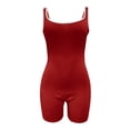 thumbnail image 1 of Baberdicy Combinaisons pour Femmes Liquidation!femmes Décontracté Imprimé Manches Courtes Col en V Ample T-Shirt Blouse Hauts Rouge 2, 1 of 6